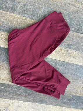 G Gradual Ladies Joggers- Burgundy- Large